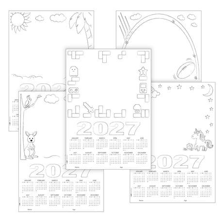 Zart Card Calendar Themed Blanks A3 25 2027
