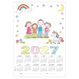 Zart Card Calendar Themed Blanks A3 Pack of 25 2027
