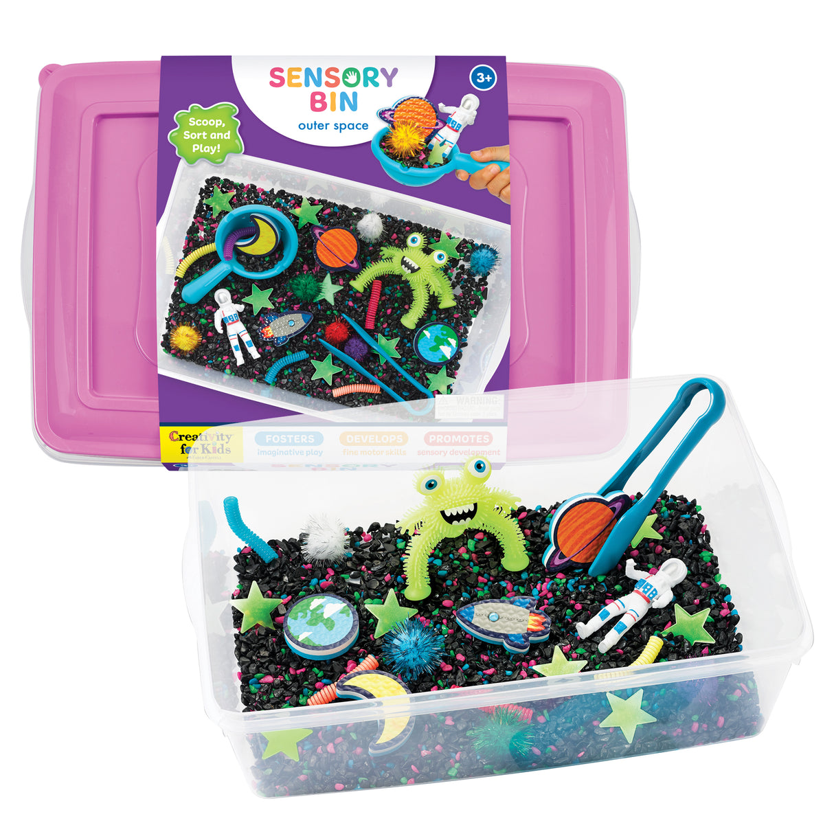 Creativity for Kids Sensory Bin - Outer Space