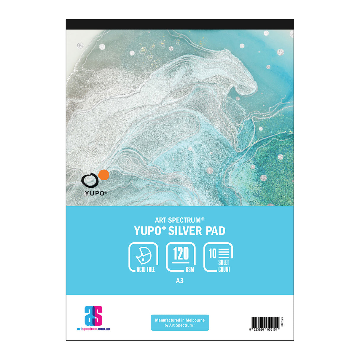 Art Spectrum Yupo Pad Silver 120gsm 10 sheet A3