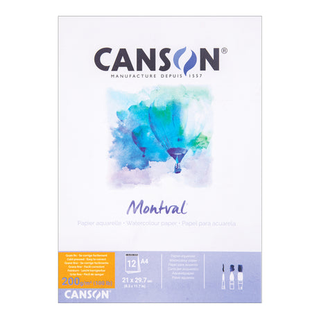 Montval Watercolour Paper Pad 200gsm Medium