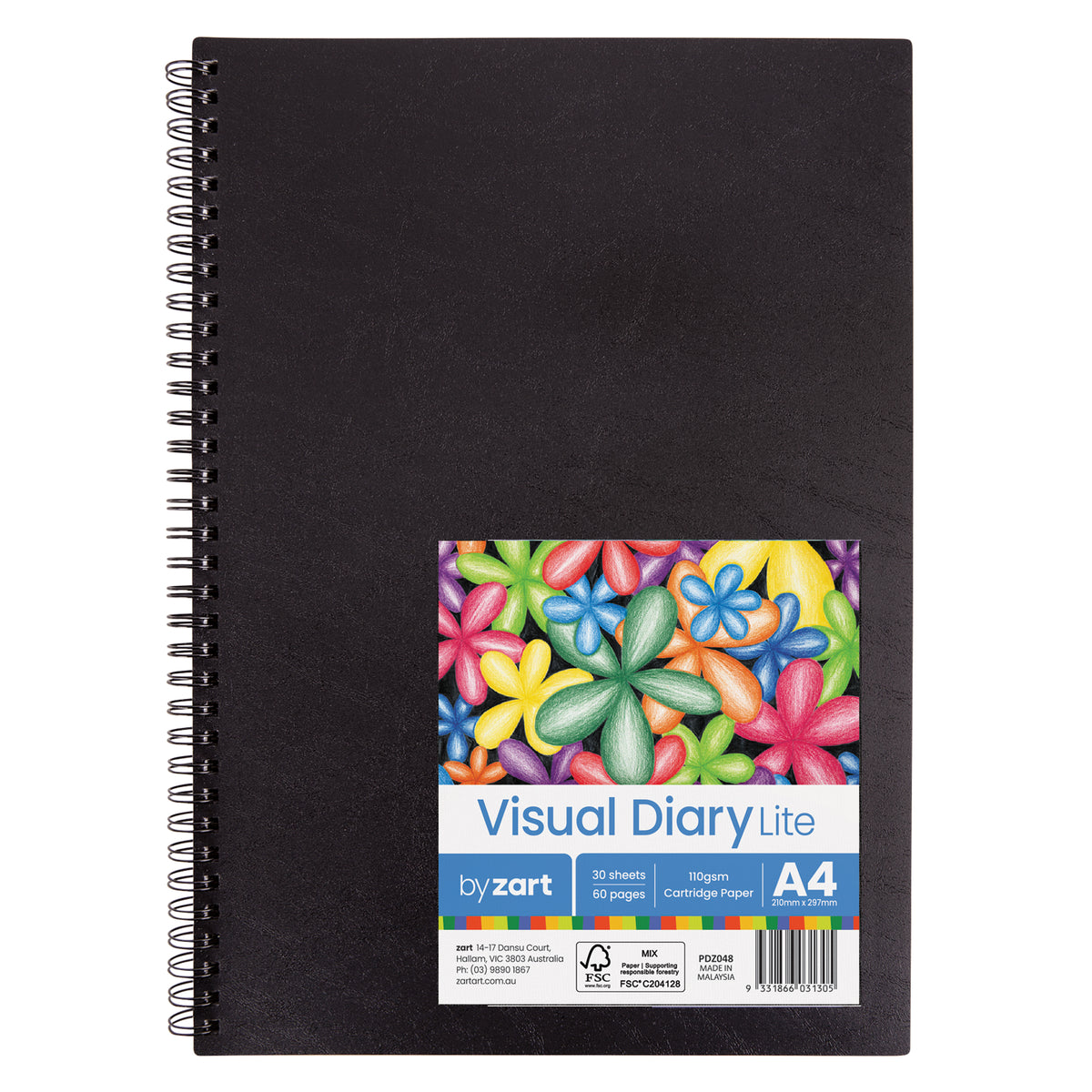 Zart A4 Visual Diary Lite 30sheets/60pp