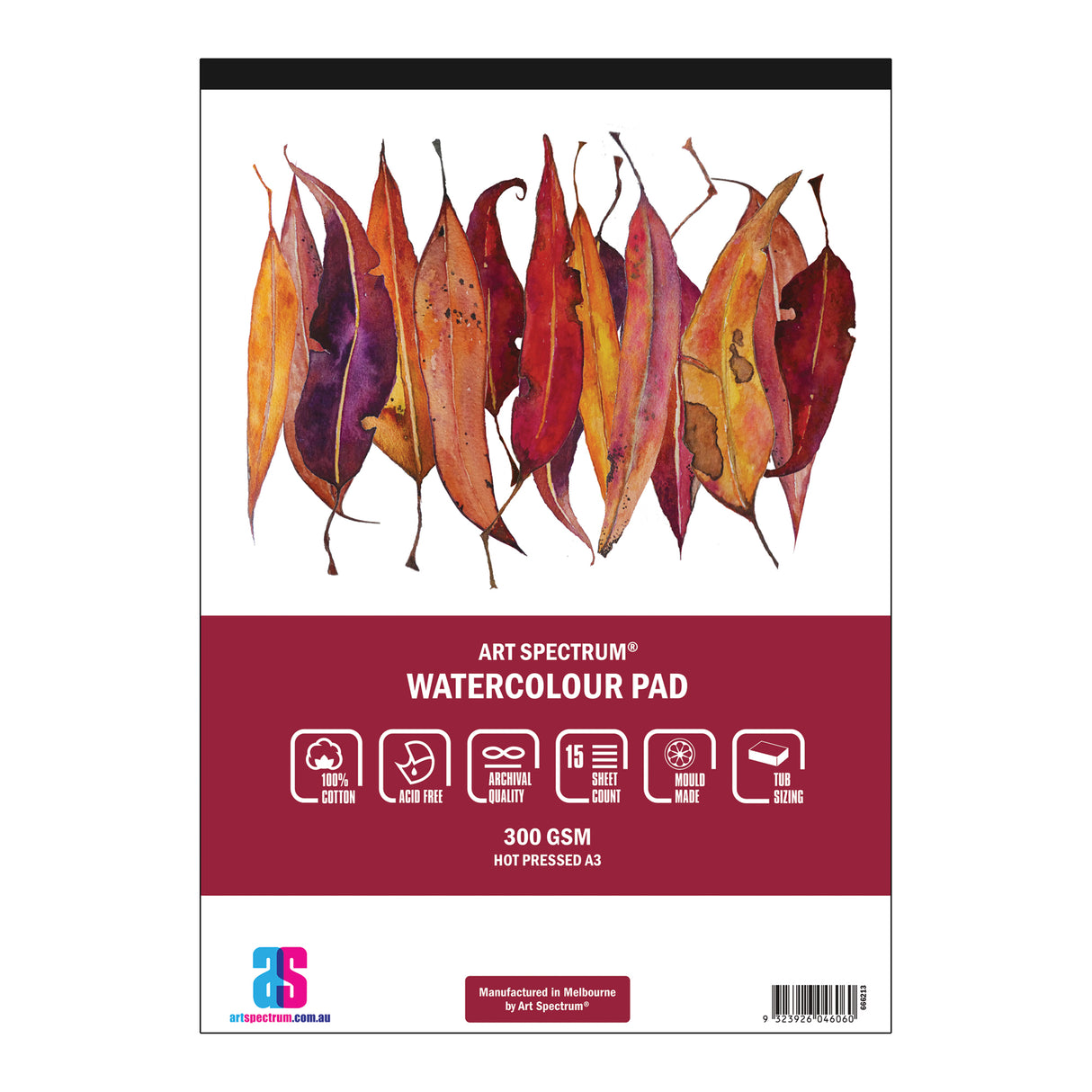 Art Spectrum 100% Cotton Watercolour Pad Hot Press