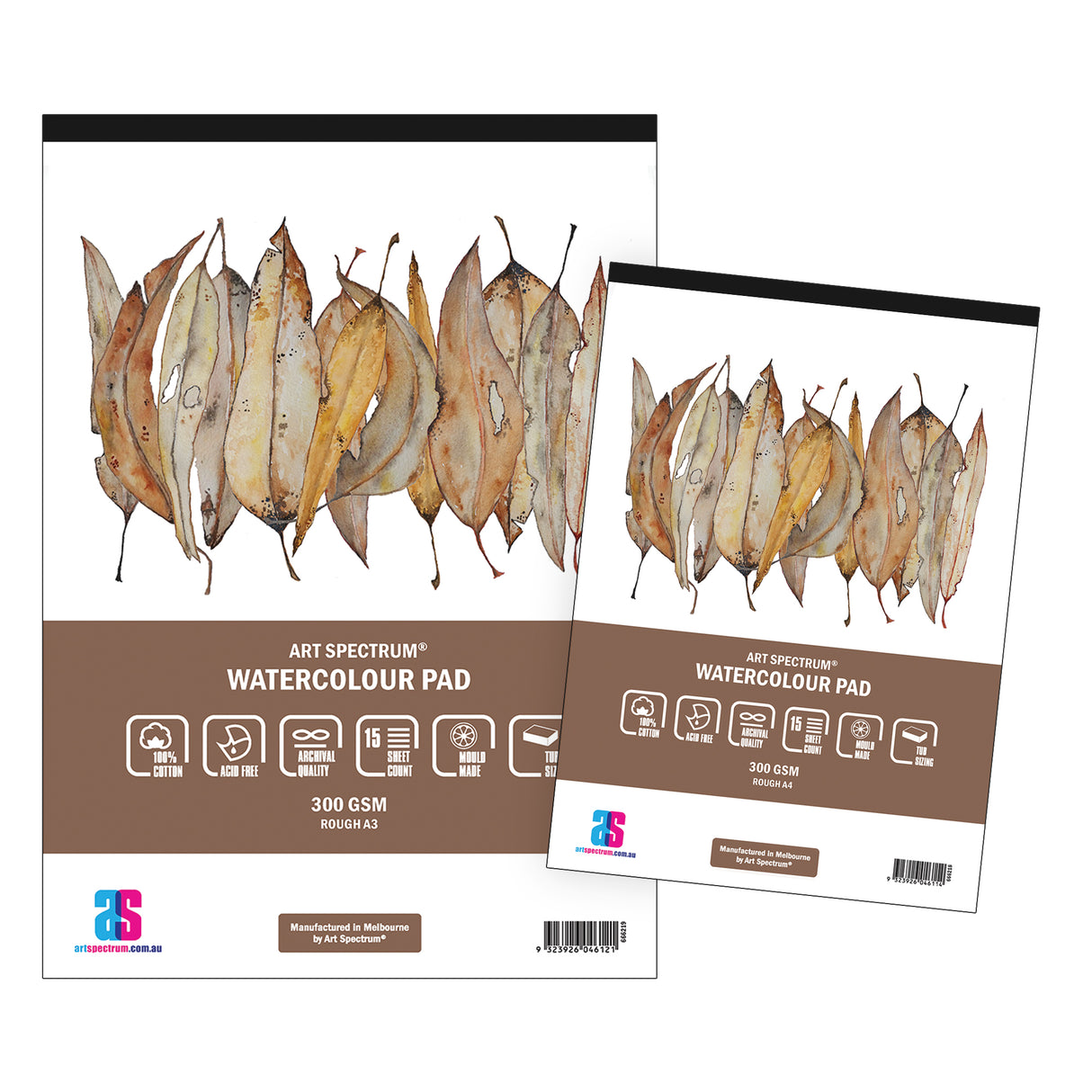 Art Spectrum 100% Cotton Watercolour Paper Pad Rough