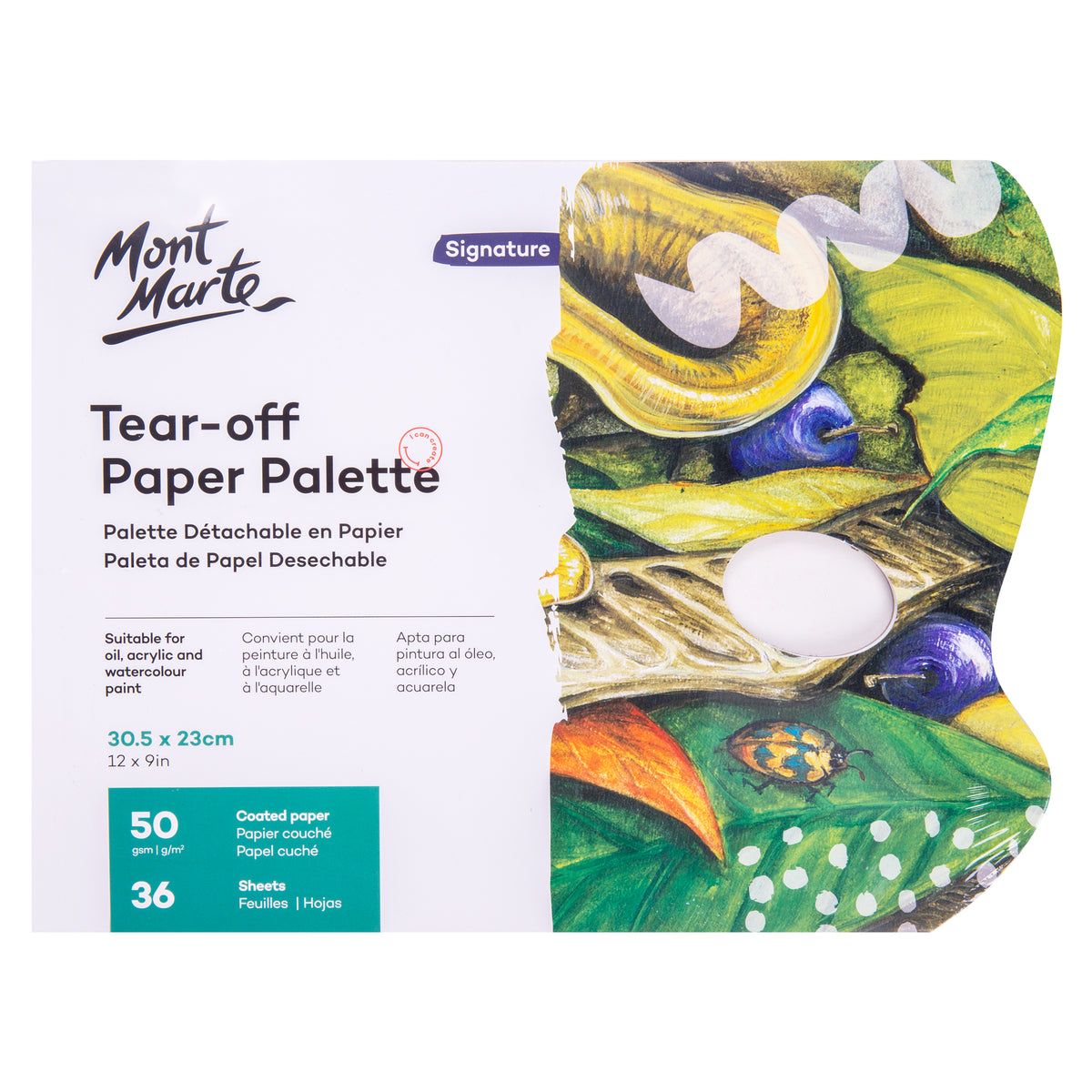 Palette Pad Disposable 23 x 30.5cm 36 Sheets - Zart