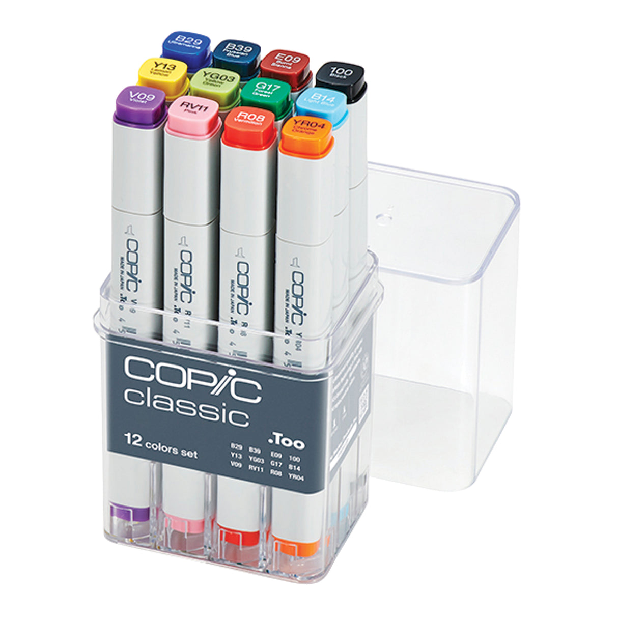 Copic Classic Marker Basic Colours Pack of 12 - Zart