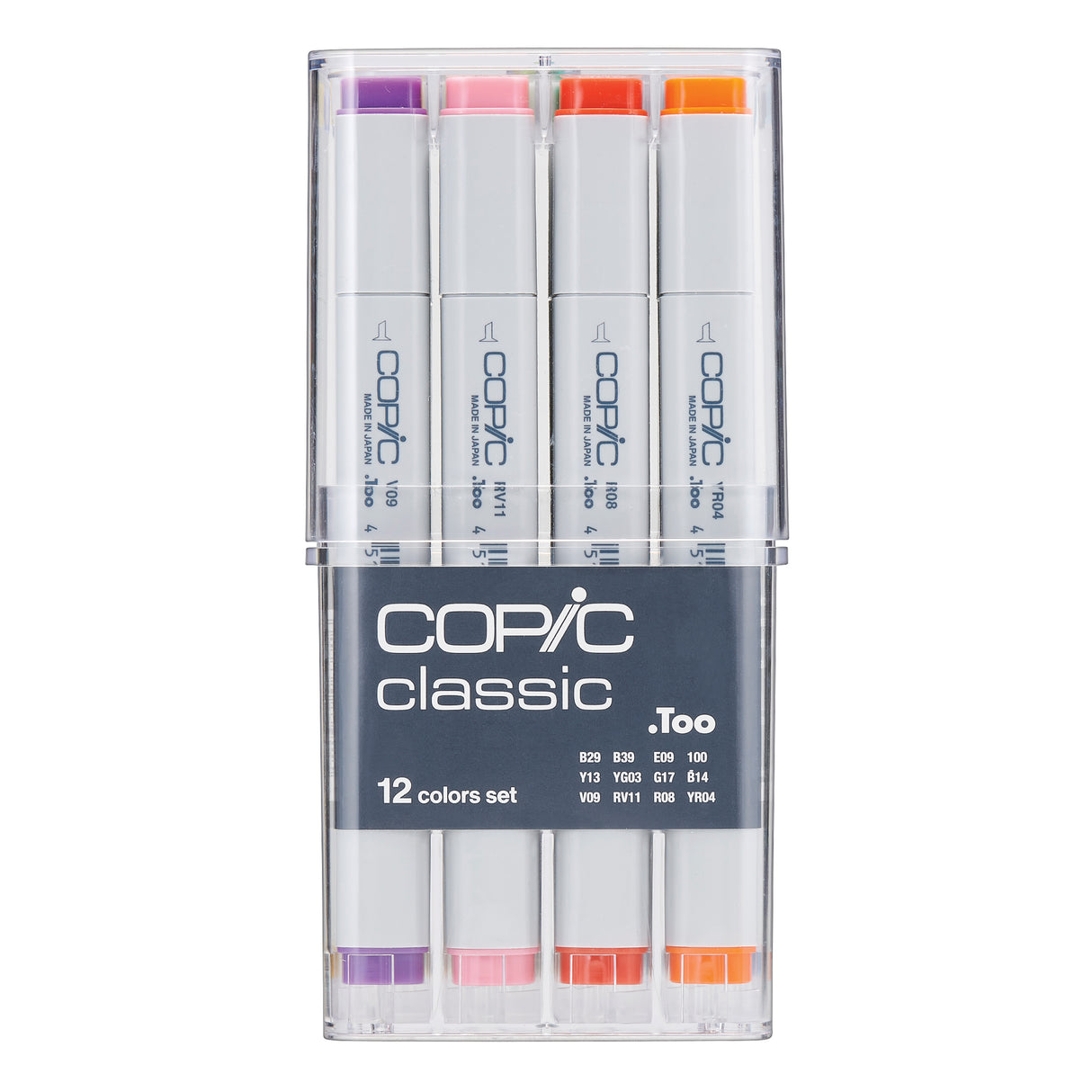 Copic Classic Marker Basic Colours Pack of 12 - Zart
