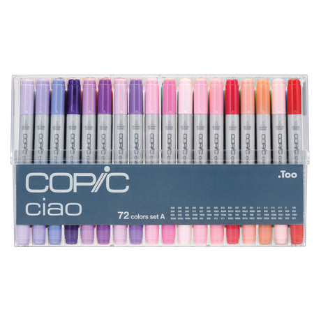 Copic Ciao Marker Set A Pack of 72 - Zart