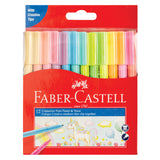 Faber-Castell Connector Pen Pastel and Neon Pack of 12 - Zart