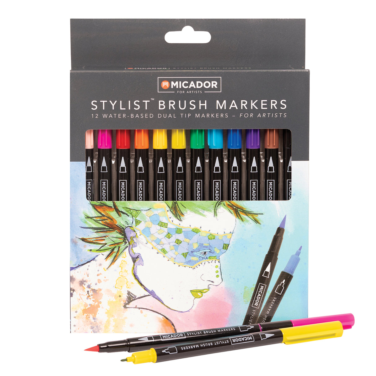 Micador Stylist Brush Markers