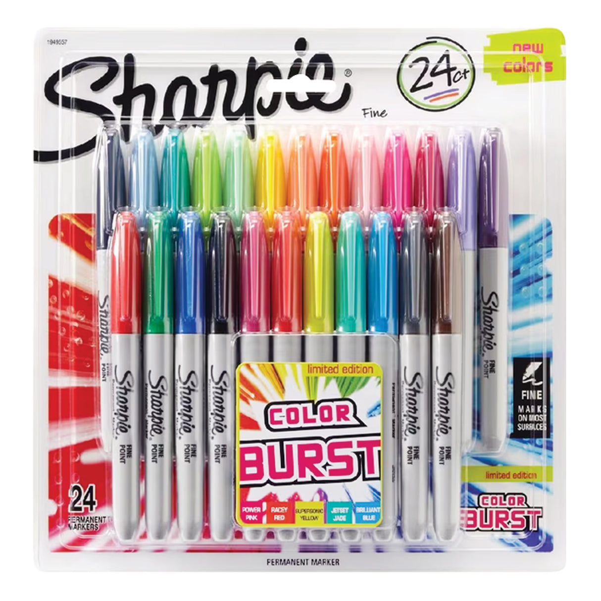 Sharpie Fine Markers Colour Burst Pack of 24