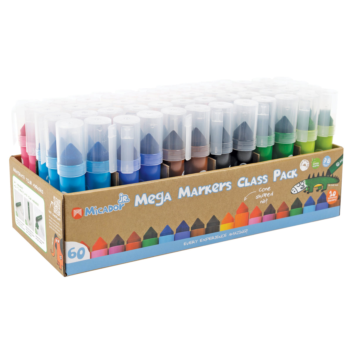 Micador Mega Markers Pack of 60