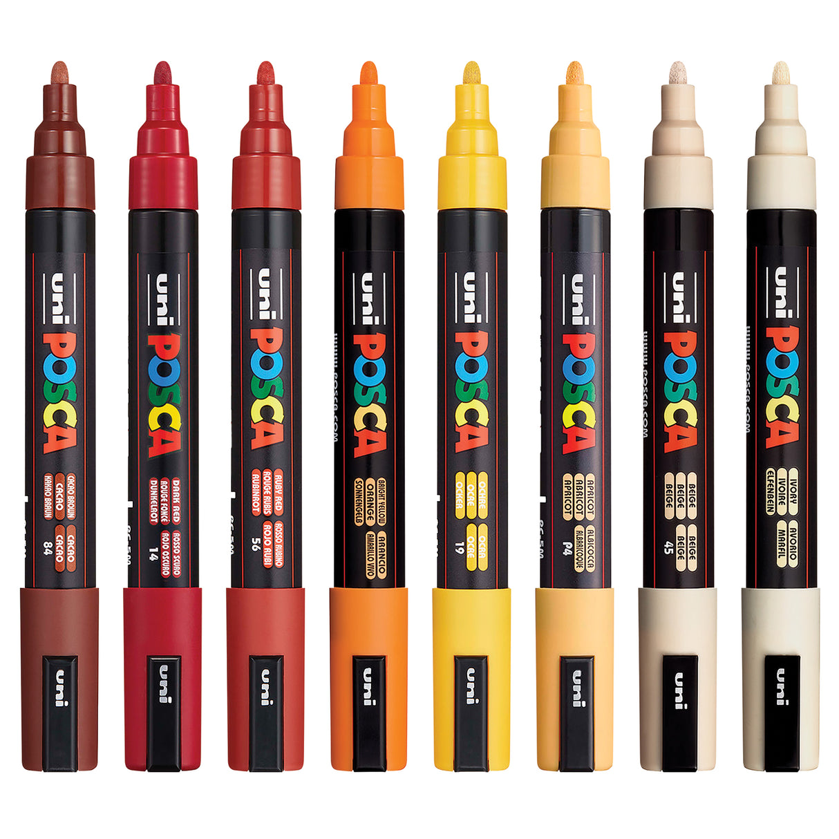 Posca Marker PC-5M Cool & Warm Colour Sets - Zart