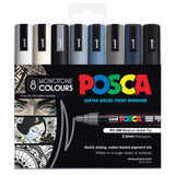 Posca Marker PC-5M Monotones Pack of 8 - Zart