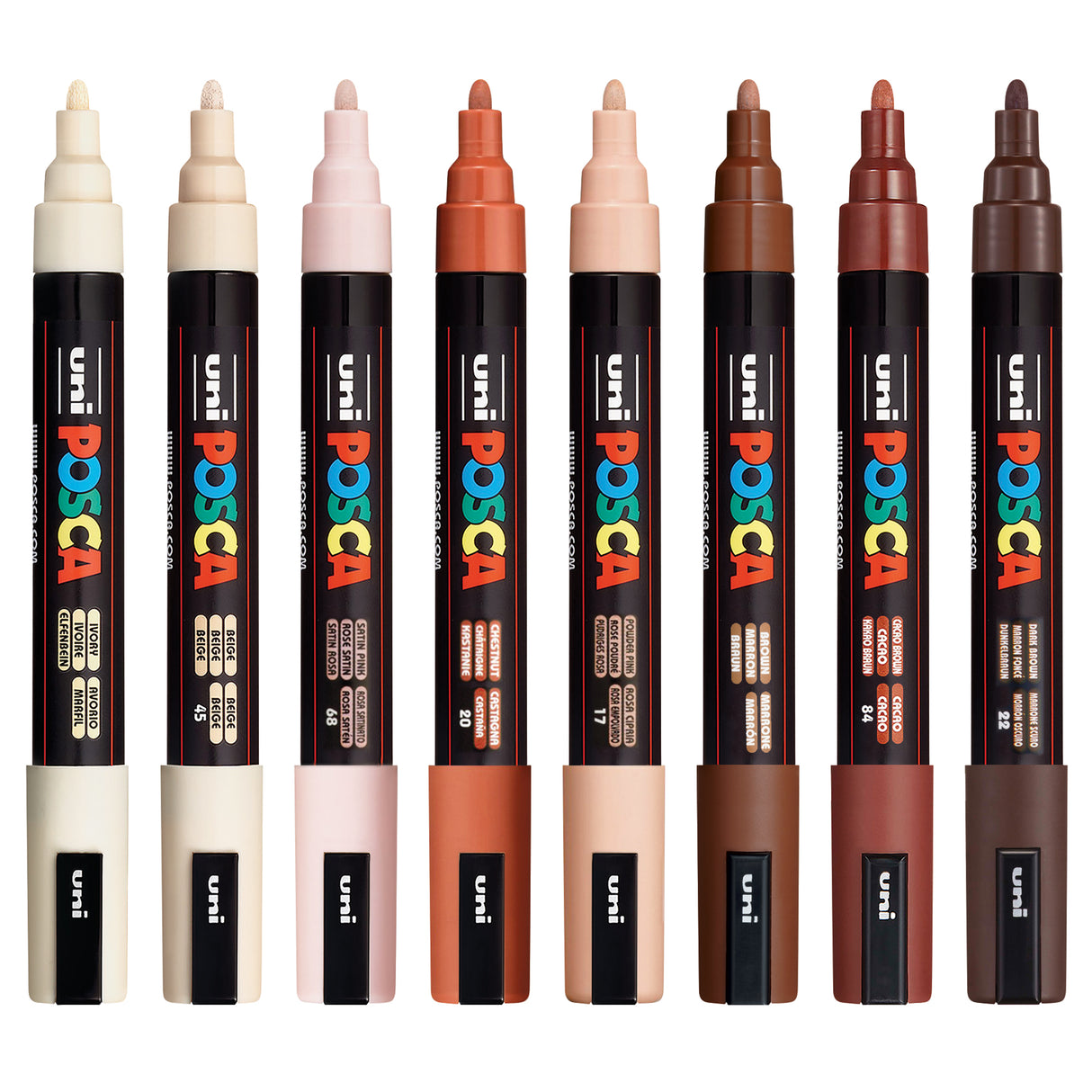 Posca Marker PC-5M Portrait Colours Pack of 8 - Zart