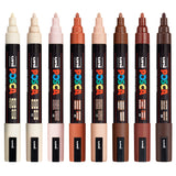 Posca Marker PC-5M Portrait Colours Pack of 8 - Zart