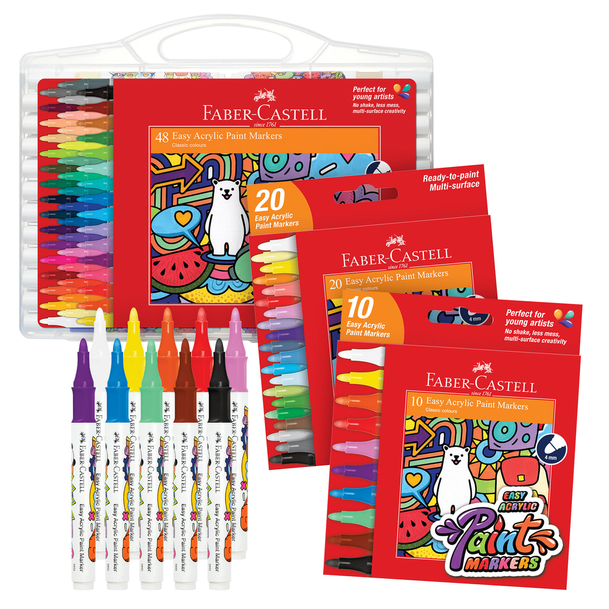 Faber-Castell Easy Acrylic Marker Sets