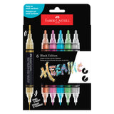 Faber-Castell Black Edition Paint Markers Metallic Pack of 6