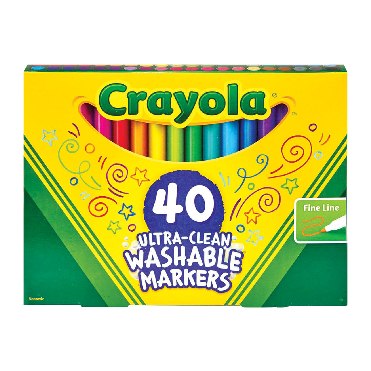 Crayola Ultra-Clean Washable Markers Pack of 40