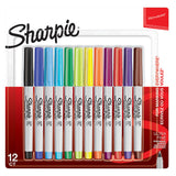 Sharpie Ultra Fine Coloured Pens Pack of 12