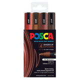 Posca Marker PC-5M Shades Colour Sets - Zart