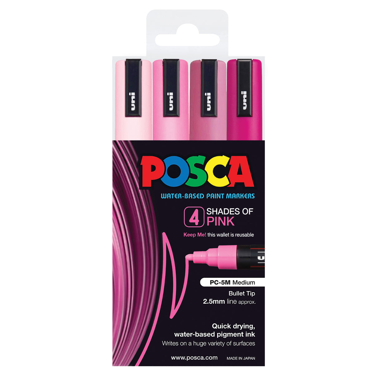 Posca Marker PC-5M Shades Colour Sets - Zart