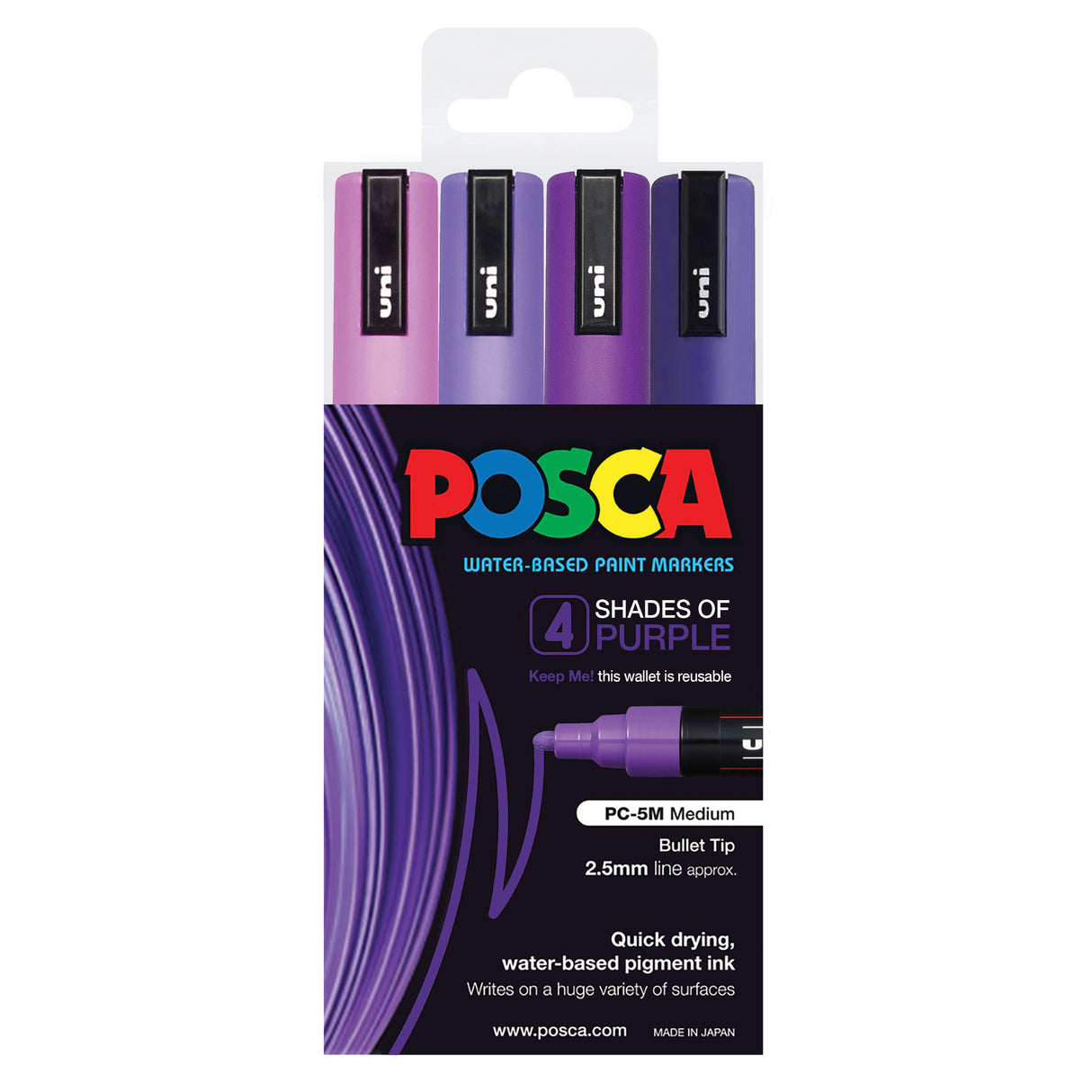 Posca Marker PC-5M Shades Colour Sets - Zart