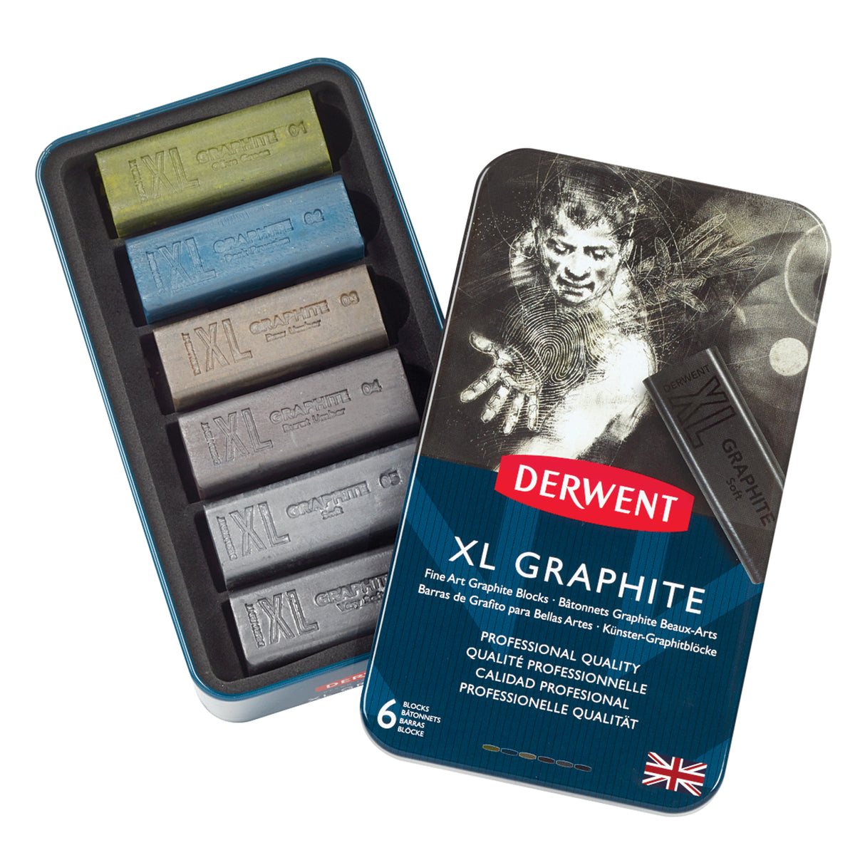 Derwent XL Graphite Tin of  6
