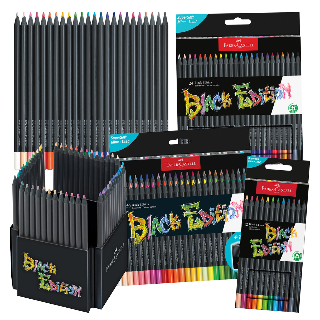 Faber Black Edition Colour Pencils