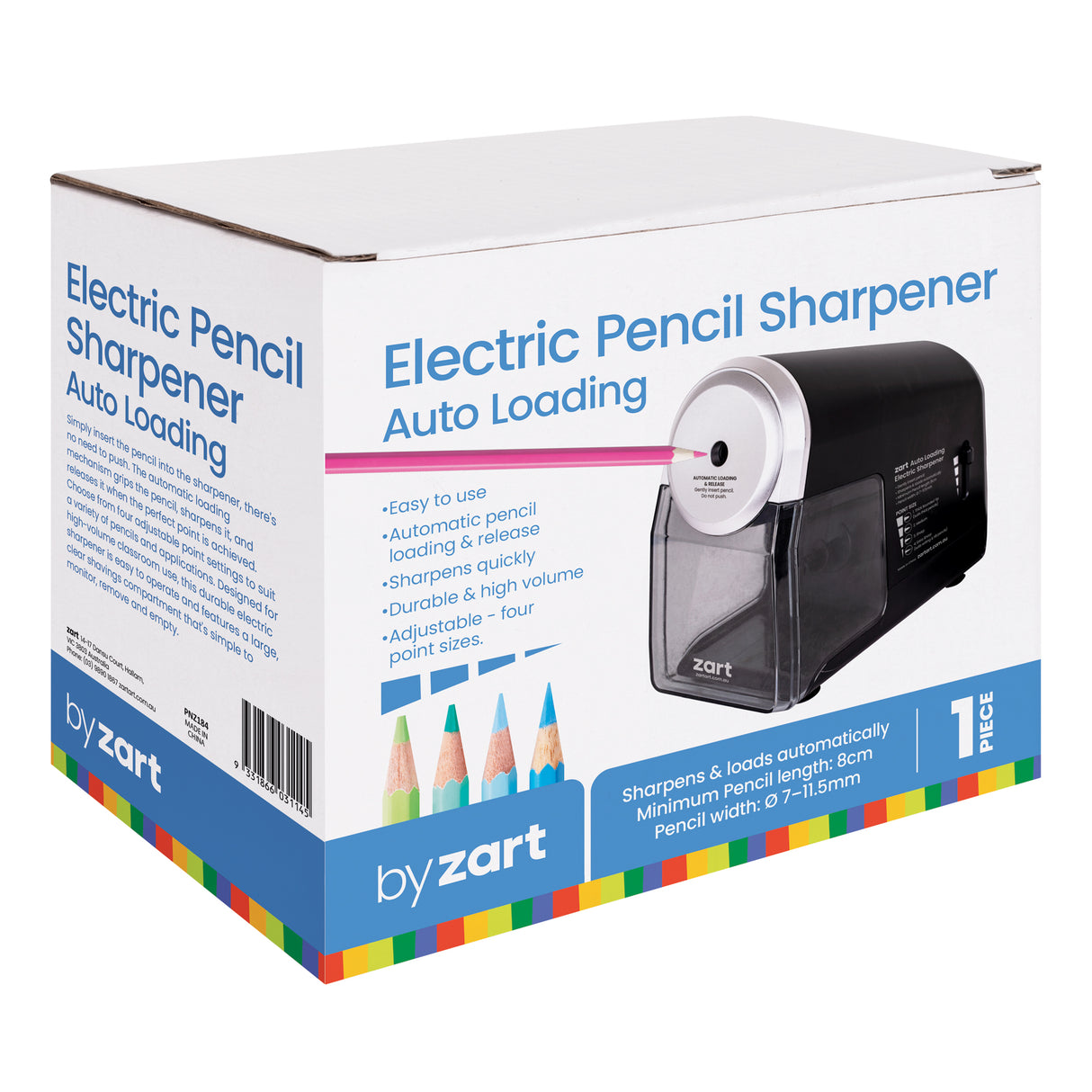 Zart Auto Loading Electric Pencil Sharpener