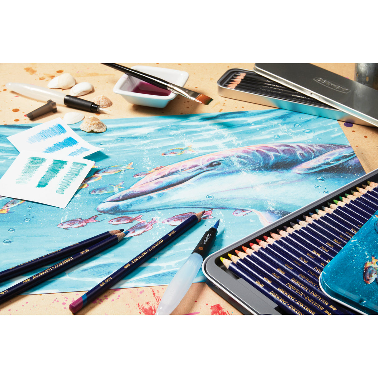 Derwent Pencils Inktense Tin Sets