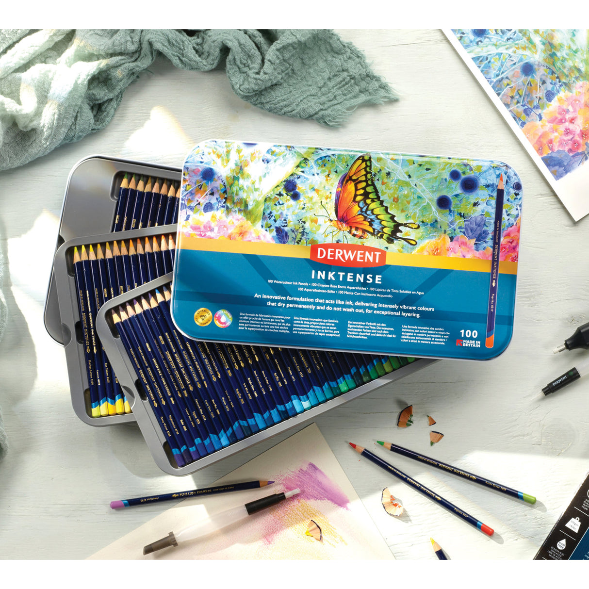 Derwent Pencils Inktense Tin Sets