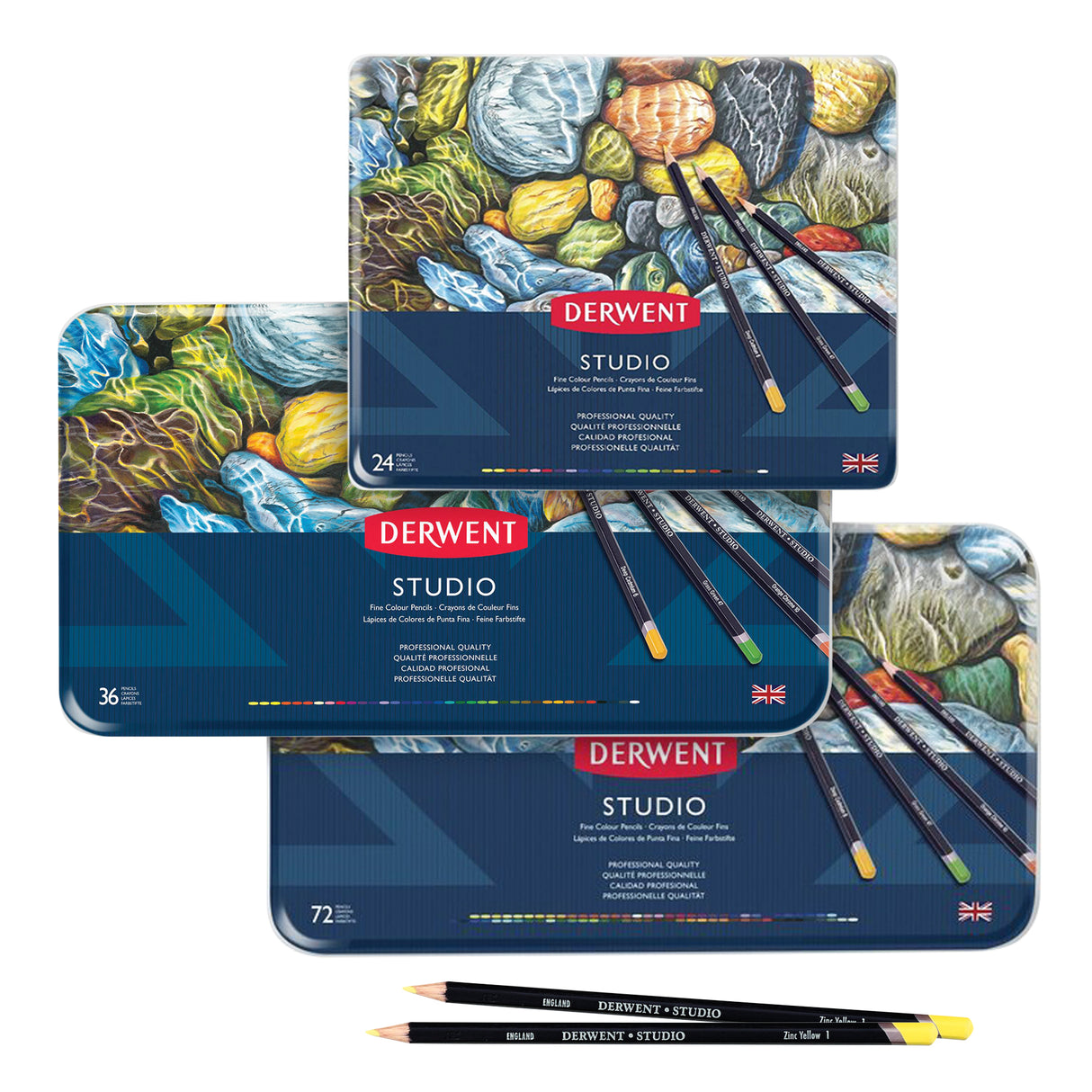 Derwent Studio Colour Pencils Tin Sets
