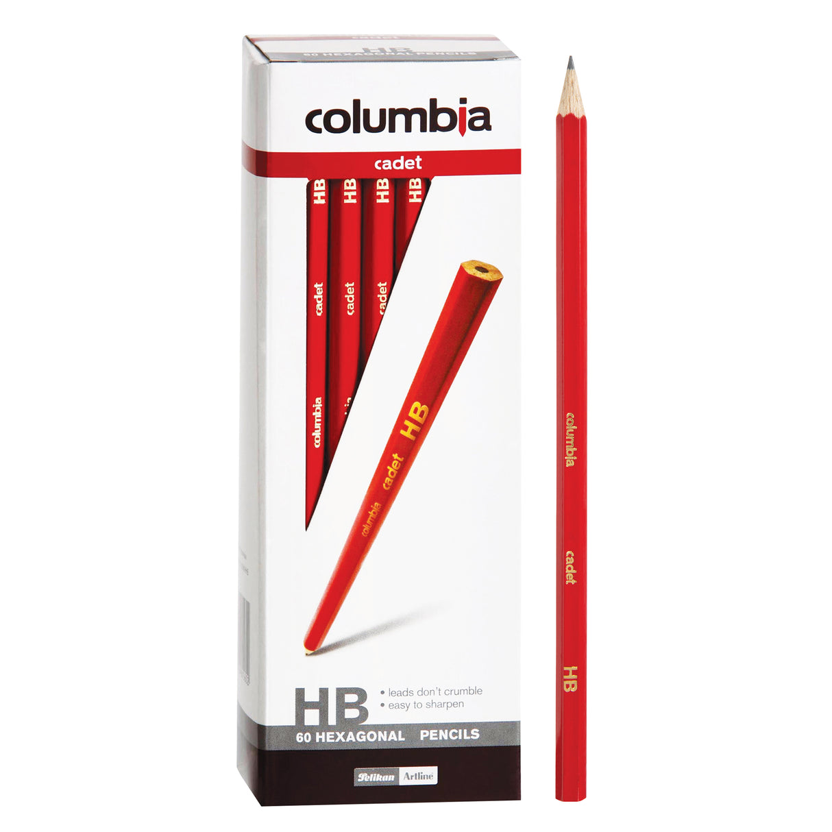 Columbia Cadet Hexagonal Graphite Pencils HB 60s