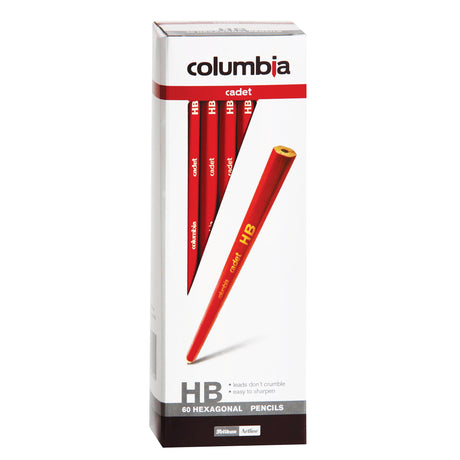 Columbia Cadet Hexagonal Graphite Pencils HB 60s