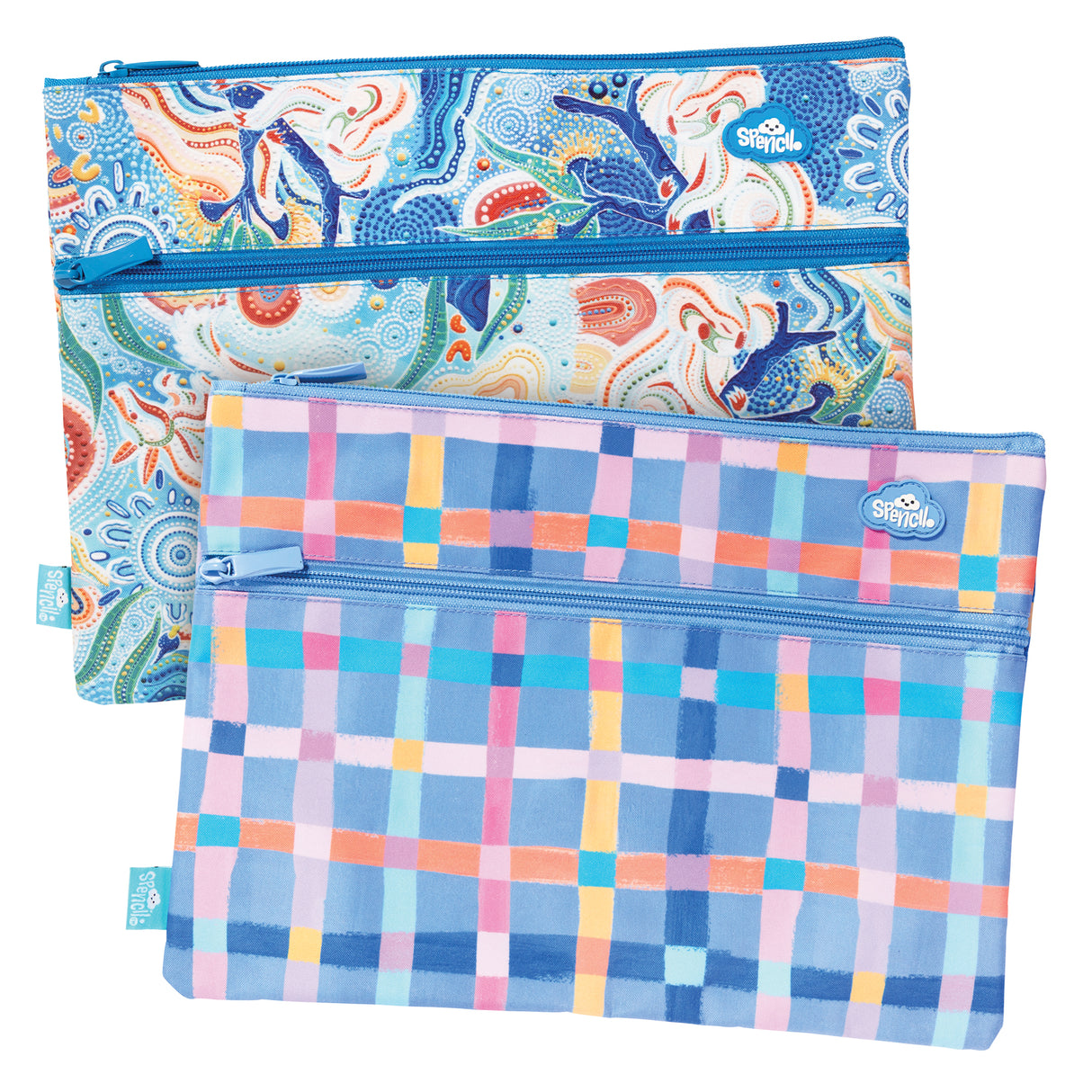 Spencil Twin Zip Pencil Case A4