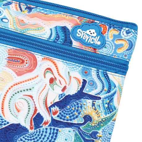 Spencil Twin Zip Pencil Case Wani-Wani Watina
