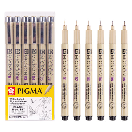 Sakura Pigma Micron Fineliner Assorted Pens