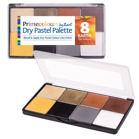 Pastels Palettes by Zart Earth Tones Pack of 8 - Zart