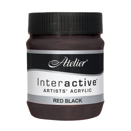 Atelier Acrylic Paint S1 Red Black 250ml - Zart