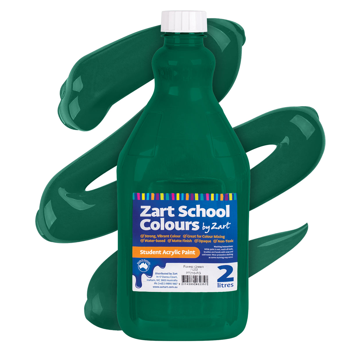 Zart School Colours Acrylic Paint 2L