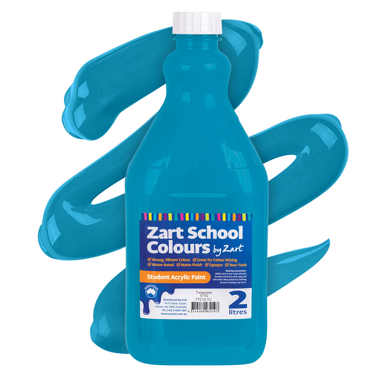 Zart School Colours Acrylic Paint 2L