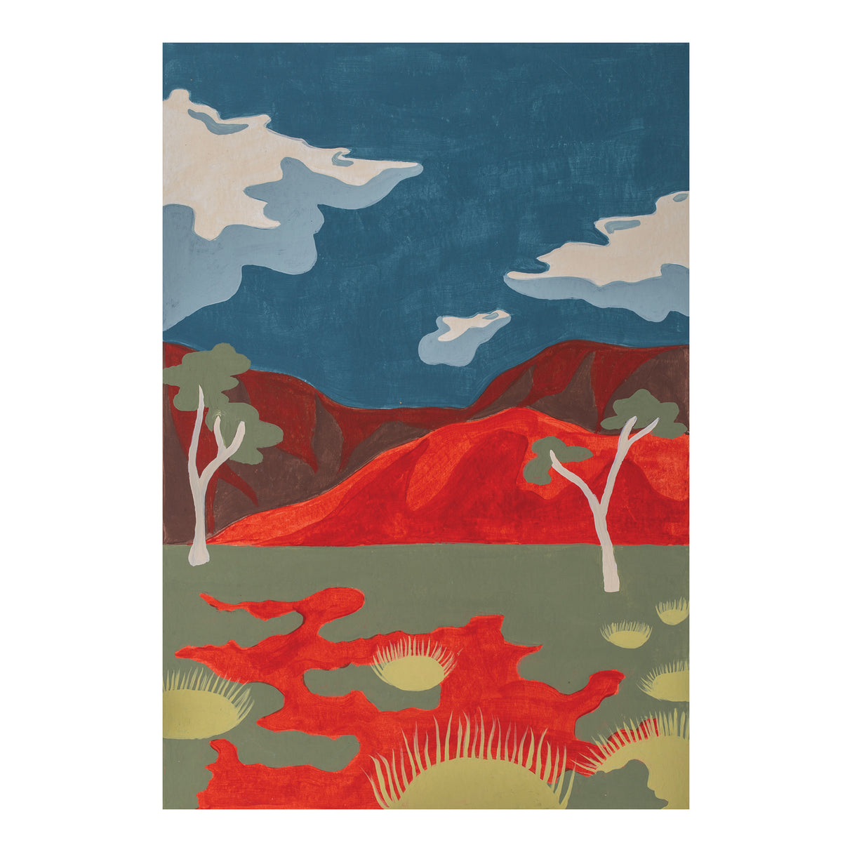 Zart School Australian Colours Acrylic Paint Set of 6 - Zart