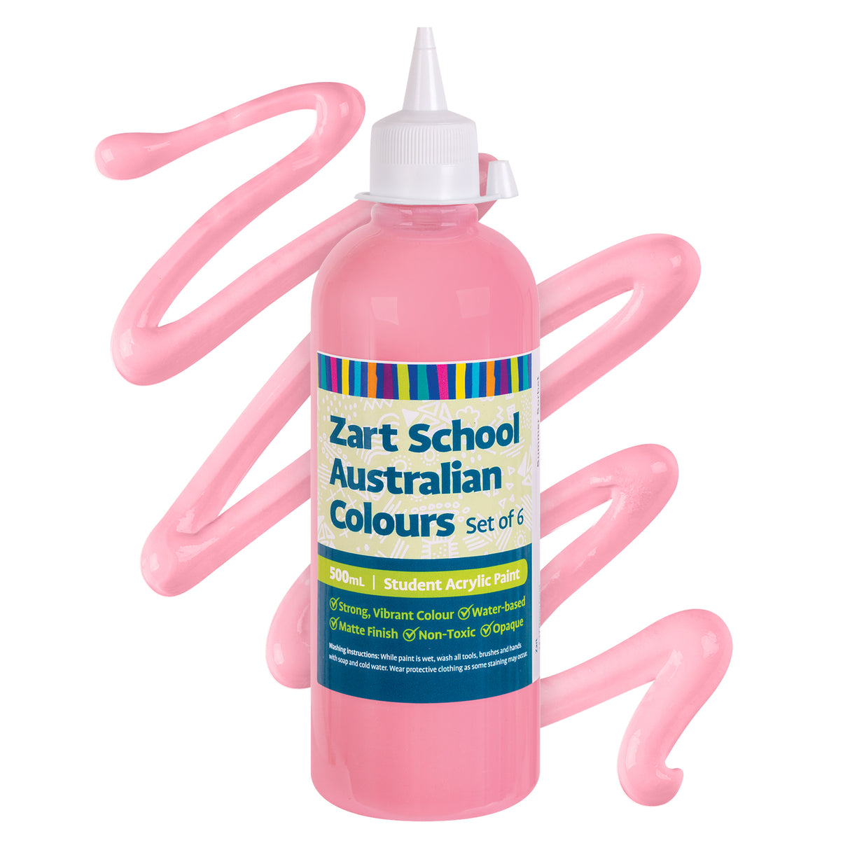 Zart School Australian Colours Acrylic Paint Set of 6 - Zart