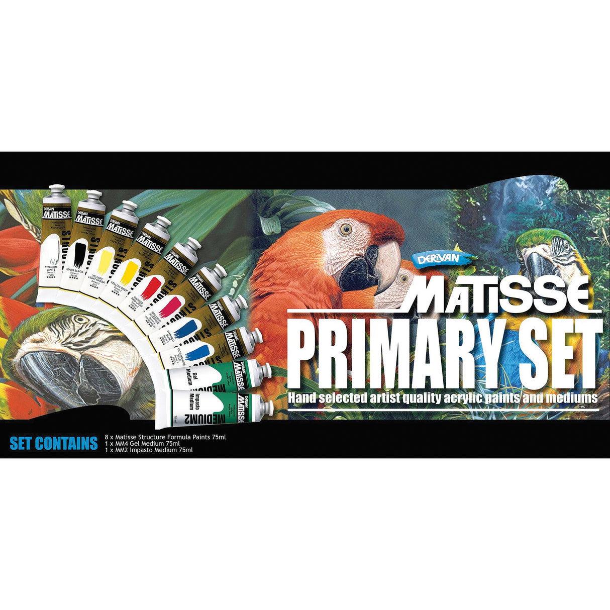 Matisse Structure Acrylic Paint Primary Set of 10