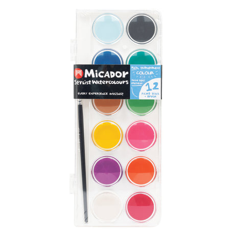 Micador Stylist Watercolours Paints