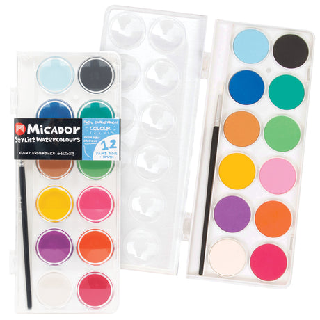 Micador Stylist Watercolours Paints