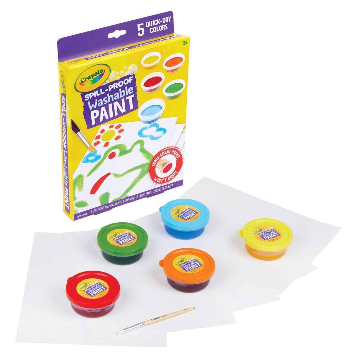 Crayola Spill-proof Washable Paint Kit