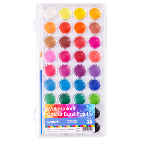 Zart Watercolour Colour Burst Palettes