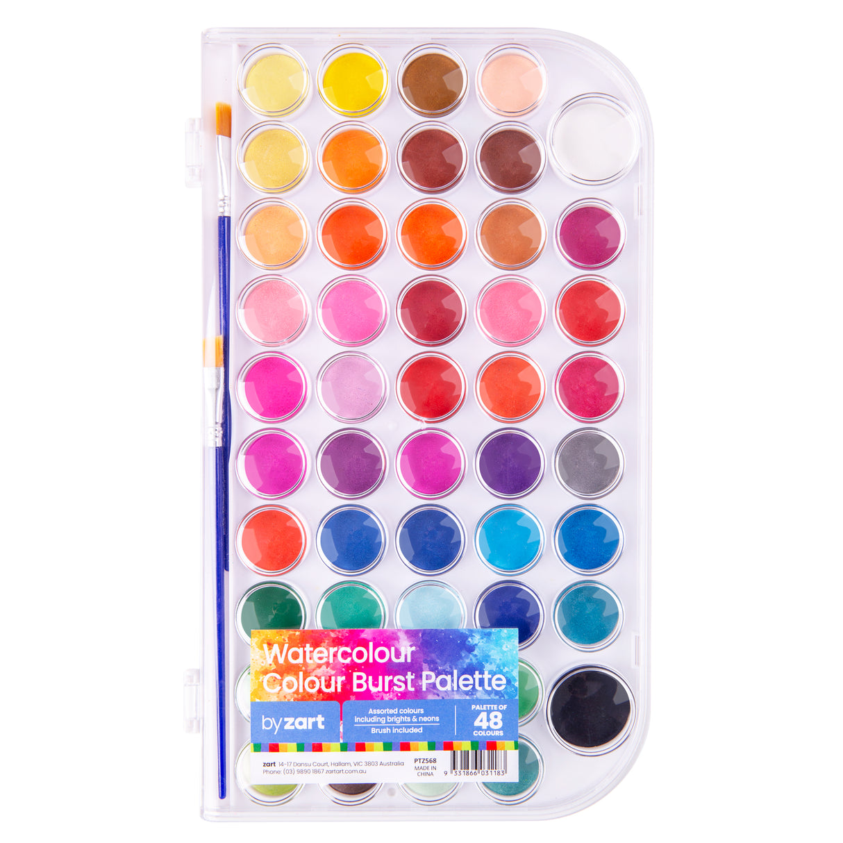 Zart Watercolour Colour Burst Palettes